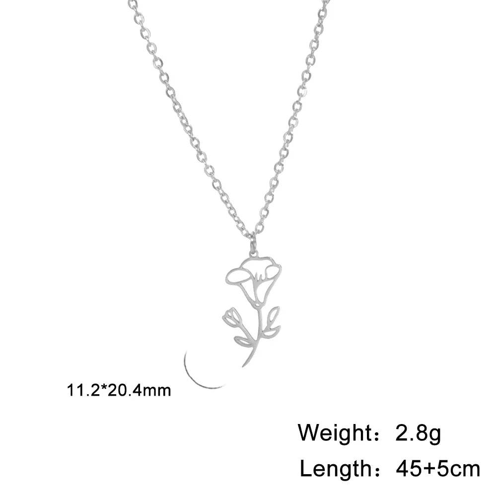 Collier - Différente type de fleur