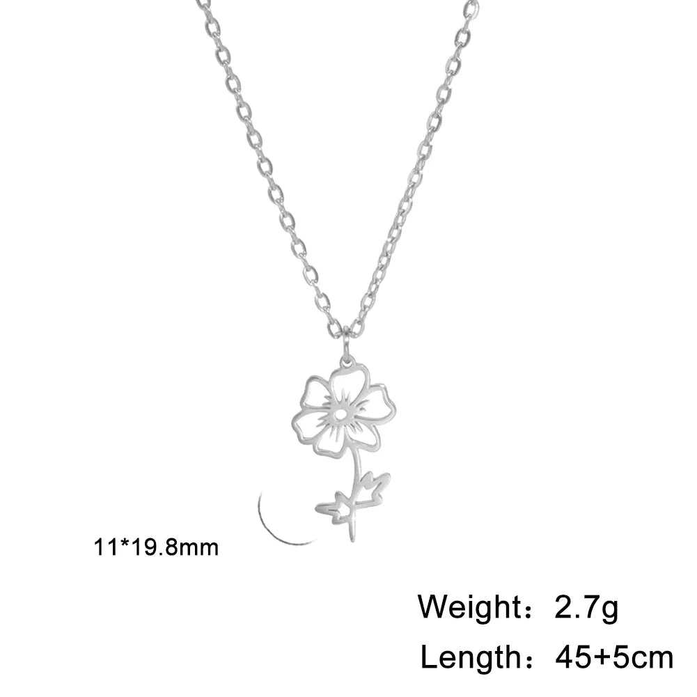 Collier - Différente type de fleur
