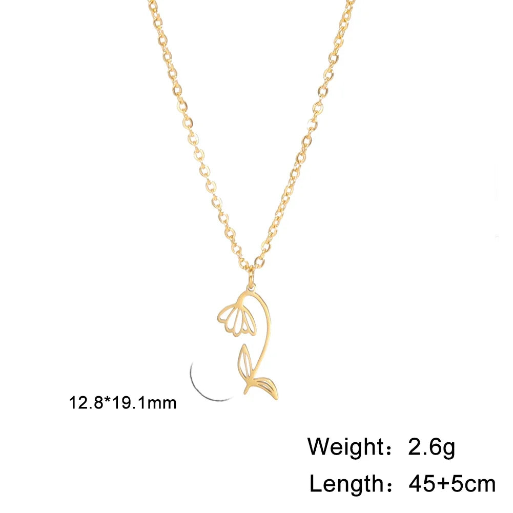 Collier - Différente type de fleur