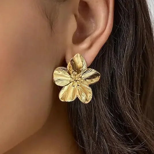 Boucles d'oreilles en forme de fleur 🌸 - Acier Inoxydable