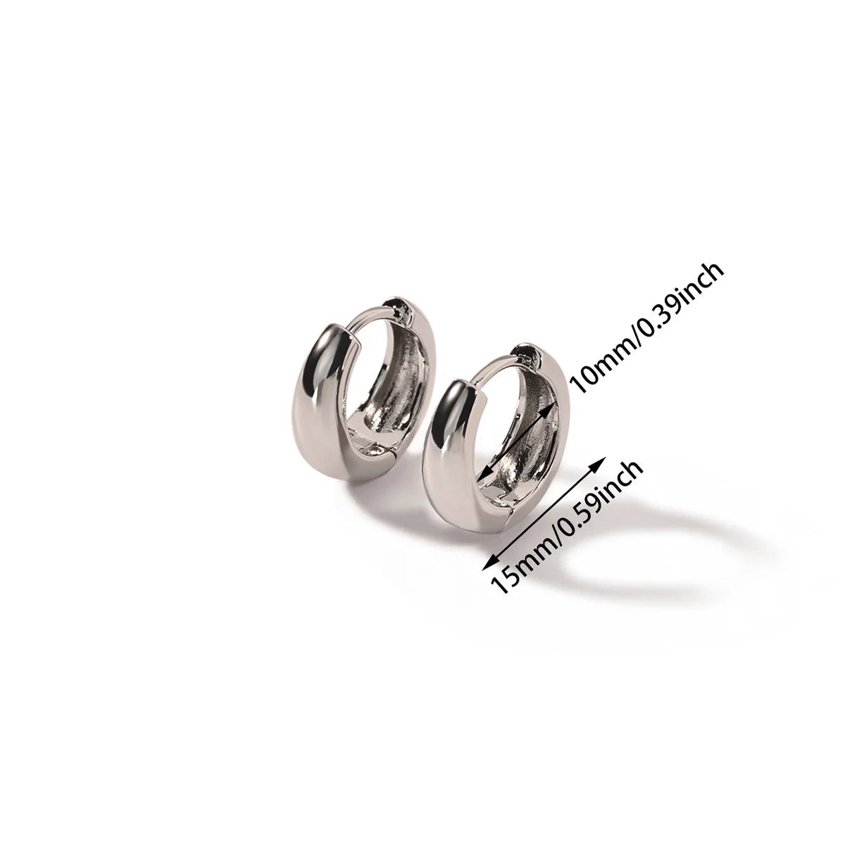 Boucles d’oreilles à cerceau classiques pour femmes Filles dorées