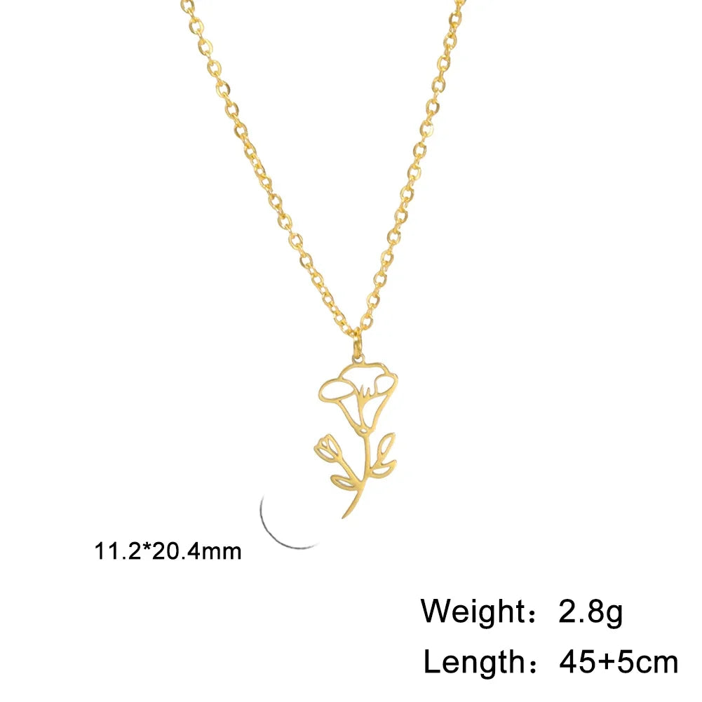 Collier - Différente type de fleur