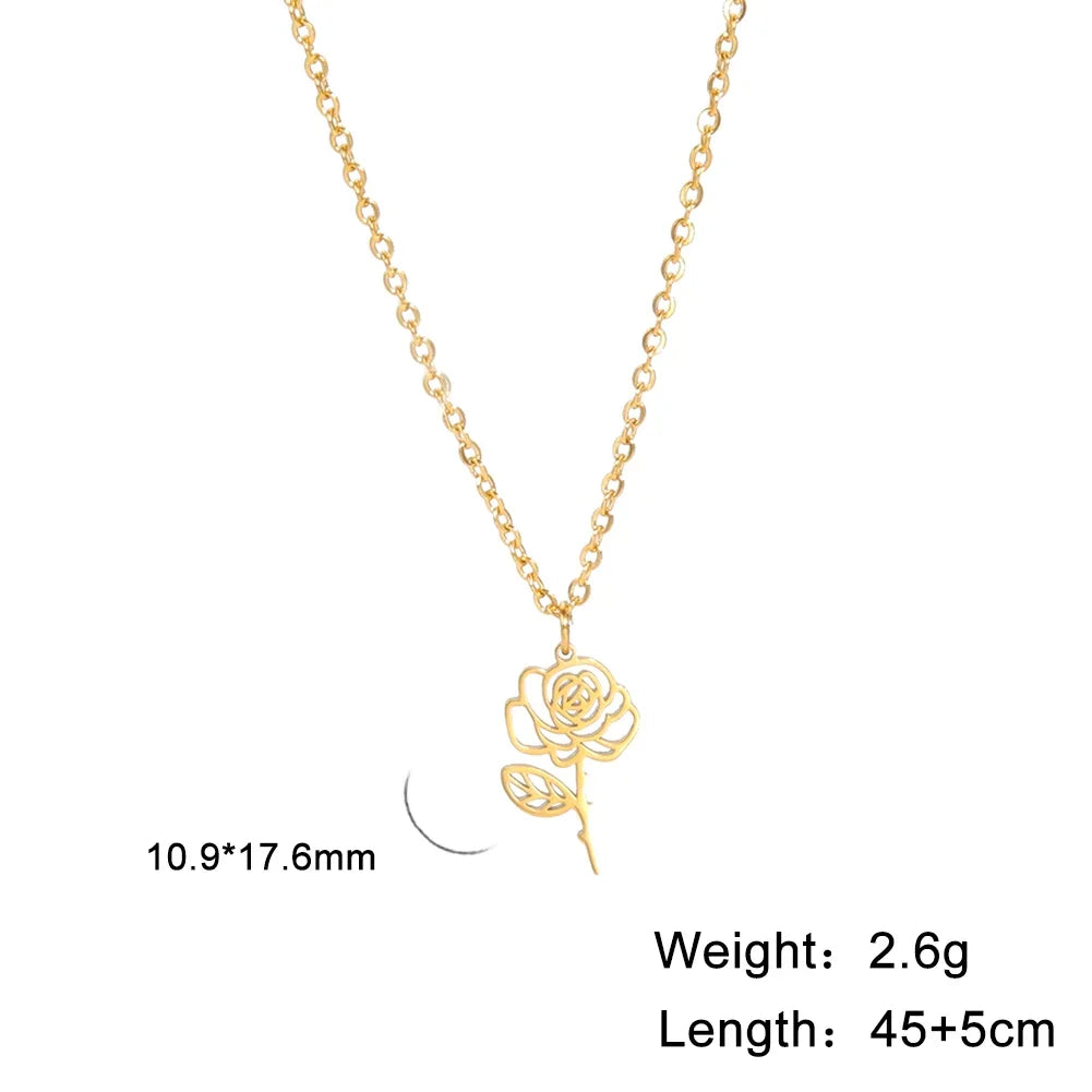 Collier - Différente type de fleur