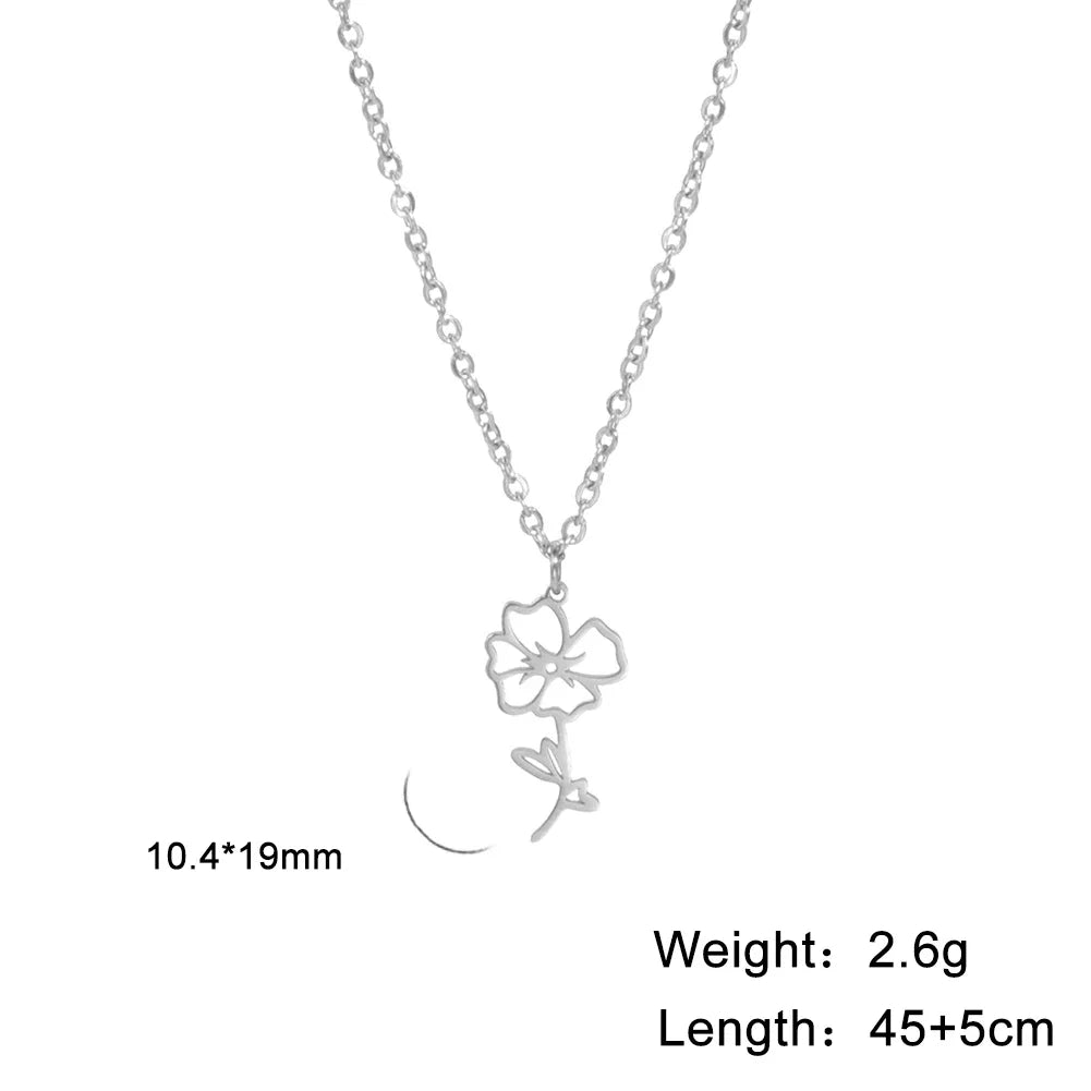 Collier - Différente type de fleur
