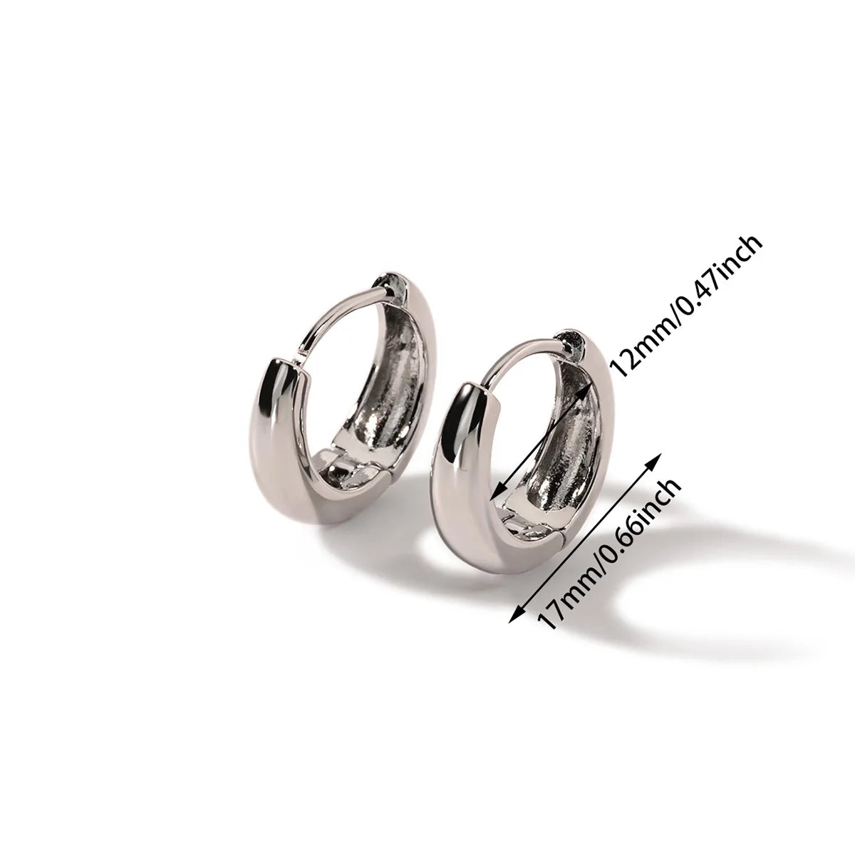 Boucles d’oreilles à cerceau classiques pour femmes Filles dorées