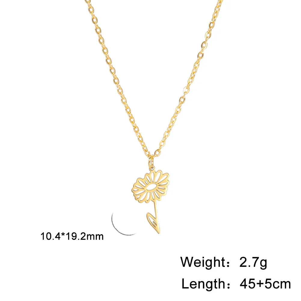 Collier - Différente type de fleur