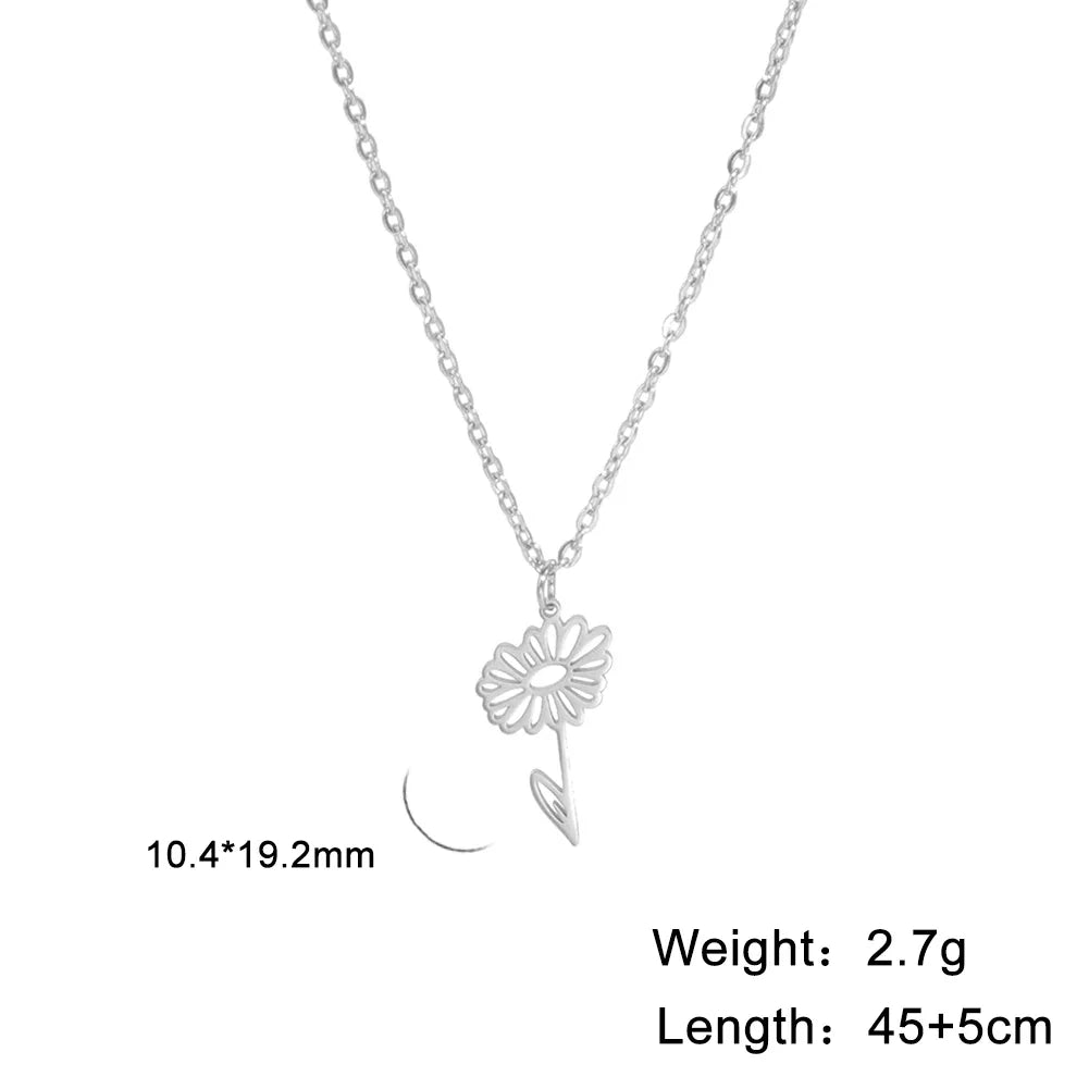 Collier - Différente type de fleur