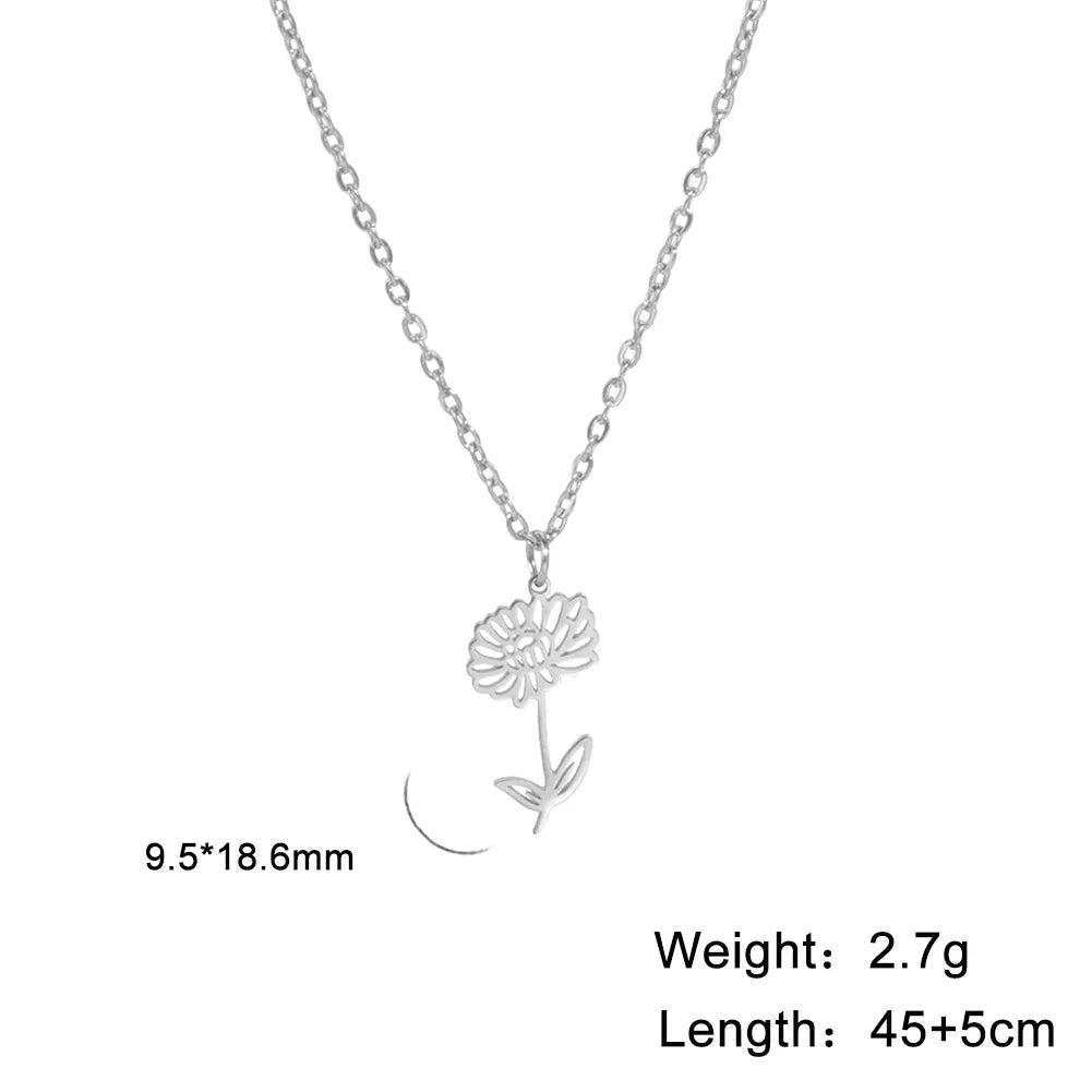 Collier - Différente type de fleur