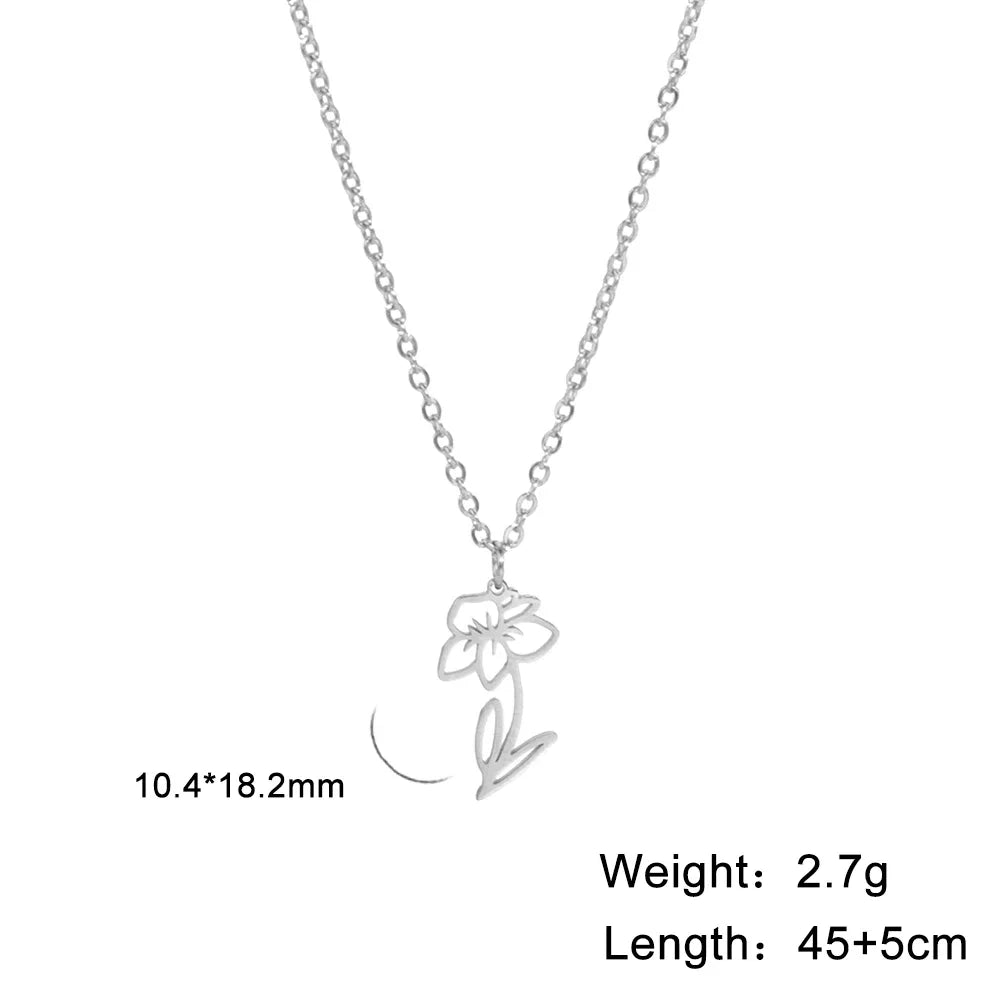 Collier - Différente type de fleur